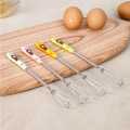 Mini Egg Beater Mixer Stainless Steel with Ceramic Handle Hand Whisk Beater Stir Rod Stirrer Blender Small. 