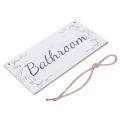 OUMERY Please Remove Your Shoes! Thank You! Take Your Shoes Sign & Bathroom - Wooden Home Decor Door Sign / Plaque. 