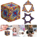 The Magnetic Puzzle Cube Magic Cube The Shape Shifting Box Magnetic Brain Puzzle Box Fidget Cube Rubik's Cube Anti Stress Changeable Decompression Toys Puzzle 3D Magic Cube. 