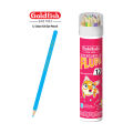 Goldfish Flupa 12 Colour Full Size Plastic Can Pencils (01 Pack). 