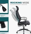 Office Chair Adjustable Computer Swivel Modern Ergonomic home Chair Fabric Mesh Chair with Back Support Arms and Wheels for Home Work and Students Study Black. 