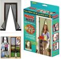 Magic Mesh Deluxe- Hands Free Magnetic Screen Door, Mesh Curtain Keeps Bugs Out, Pet & Kid Friendly- Fits Doors up to 39 x 83 Inches. 