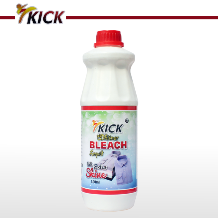 KICK WHITENER BLEACH LIQUID - BLEACH LIQUID - LAUNDRY BLEACH 500ML ...