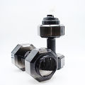 75 Oz (2.2 L) Dumbbell Shaped Water Bottle | Big Capacity | BPA Free | Flip Top Leak Proof lid. 
