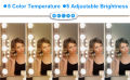 Vanity Mirror Lights, 5m USB Cable Hollywood Mirror Lights, 5 Lights Modes 3200K-6500K, 10 Dimmable Bulbs LED Makeup Light Adjustable 5 Brightness Modes. 