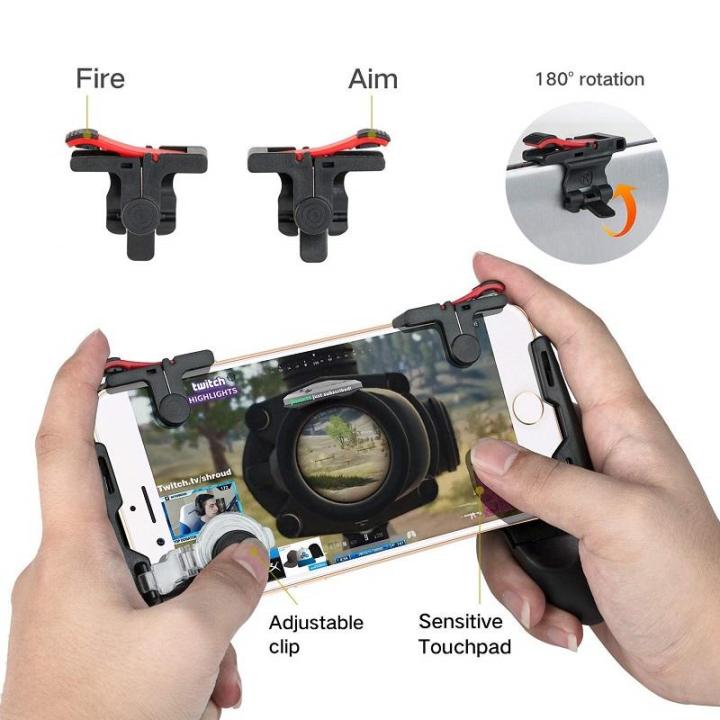 PUBG/Fortnite/Rules%20of%20Survival%20Support%20Buttons%20L1R1%20Trigger%20Android%20and%20iOS%20(5%20in%201)%20-%20Image%206
