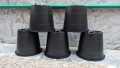 Plastic Pots 12inch for Plants and Flowers - Pack of 2,4,6,8,10,12. 