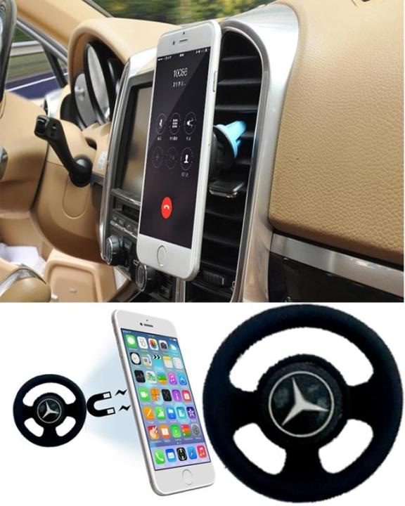 360 Degree Car Vent Mobile Holder - Black