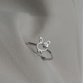 rings for girls Cute cute rabbit ring, female simple personality, niche design, ins, girlish, index finger ring, adjustable opening. 