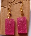Resin earrings. 