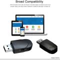 USB Audio Wireless Adapter Bluetooth 5.0  Transmitter Receiver 3 In 1 Mini Stereo AUX RCA 3.5mm Jack For TV PC Car Headphones. 