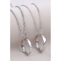 Silver Stainless Steel Ring Locket/Pendant/Necklace for Girls/Women. 