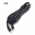 0.5M/1.5M/3M 12V 10A DC Power Supply Splitter Male to Male 5.5mm*2.5mm Plug Connector Power Adapter Extension Cable. 