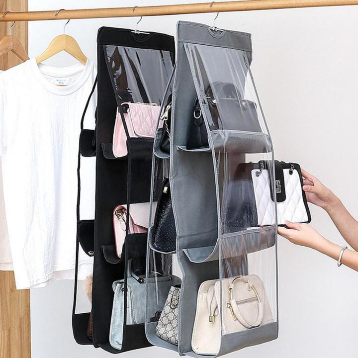 Hanging Closet Organizer, Pockets Hanging Handbag Purse