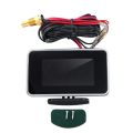 2 in 1 Car LCD Digital Gauge Voltage Pressure Water Temperature Meter Buzzer Alarm M10. 
