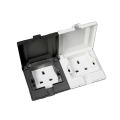 UK wall socket Hidden waterproof socket into the wall 13A 250V 86mm*86mm power socket Wall Power Outlet. 