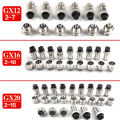 GX20 GX12 GX16 Aviation Core Air Plug Socket 2/3/4/5/6/7/8/9/10/12/14/15 Pins Butt Wiring Cable Power Connector Circular Socket. 
