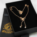 Butterfly Anklet Payal for Girls and women Simple Rose Golden Foot Bracelet Pazaib. 