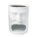 Ceramic Coffee Mug Stylish Ceramic Tea Cup with Biscuit Holder Creative Face Shape Water Cup for Home Office Buy Cute Ceramic Mug. 