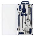 9Pc Geometry Set Metal Compass Geometry Precision Tool for Student, Circle Drawing Tool and Architecture Drafting Kits. 