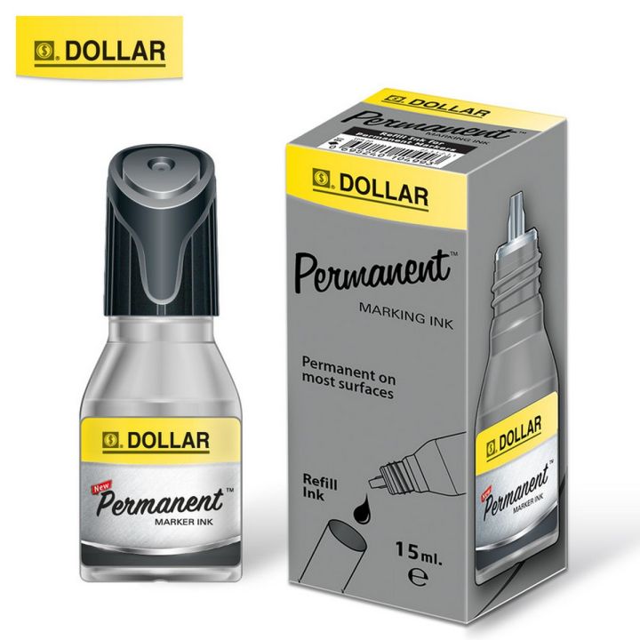 Dollar Permanent Marker Ink 15ml 12's Box