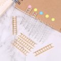 2pcs Metal Ladder Stairs Model Micro World Bonsai Fairy Garden Dollhouse Landscape Miniatures. 