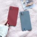 (Free Tempered Glass)Biruiqu For Realme C11 2021 Shockproof Anti Slip Soft TPU Sandstone Matte Back Case Cover. 