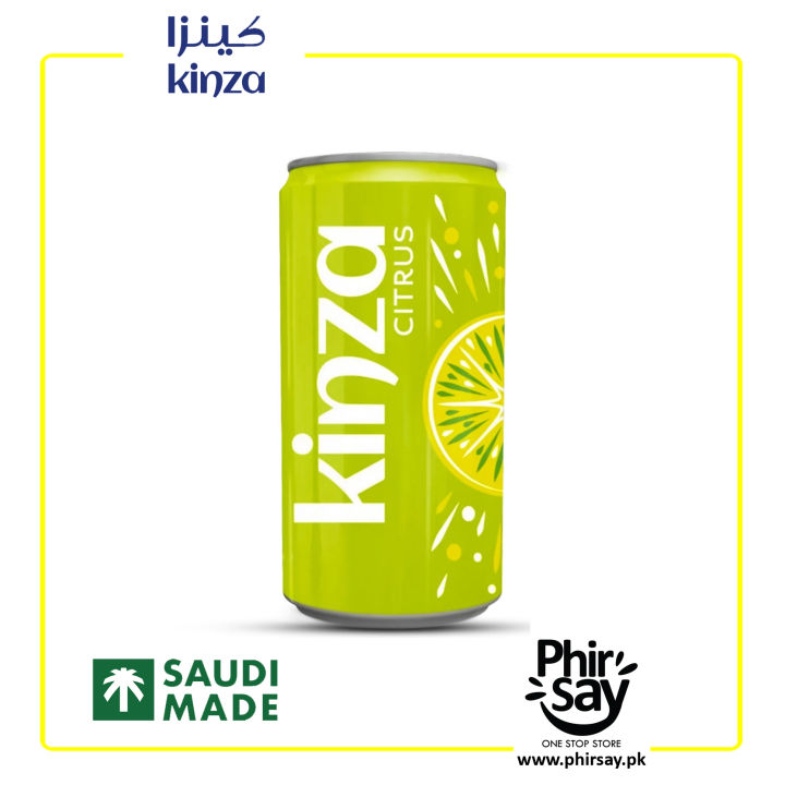 Kinza Citrus Can 185ml | Citrus Flavor | Imported | Pack of 6