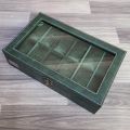 12 Slots Wrist Watch Box Watch Storage Case Organizer Black PU Leather 12 Slots Watch Box. 