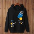High quality imported casual zig zag man printed kangro hoodies for men hoodies for women pull over for winter. 