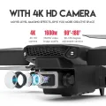 E99 Pro Foldable Camera Drone with WiFi FPV - 4K HD Aerial Photography RC Quadcopter - Altitude Hold & Headless Mode (Black). 
