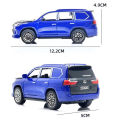 Lexus Land Cruiser Prado - Alloy Model Car Die-Cast Toy for boys Size Approx. 5 inch - Light and Music - White. 