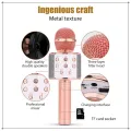 WS 858 Portable Rechargeable Wireless Bluetooth Microphone & HiFi Speaker KTV Handheld Karaoke Singing Mic For Kids & Adults Best For Birthday Gift Home Party Indoor Outdoor Entertainment Song and Naat Singing Wireless Mic. 