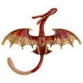 2025 MJSTYLEO Retro oil dripping cartoon flying dragon style brooch men's personalized suit coat accessories pin jewelry. 