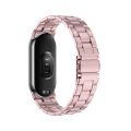 Watch Strap For Xiaomi Mi Band 8 Milanese Three-bead Metal Watch Band. 