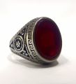 Vintage Natural Yemeni Aqeeq Stone Ring Stylish Pure Silver Stainless Steel Fashion ORIGINAL Stone Ring Ottoman Ring For Men Premium Quality. 