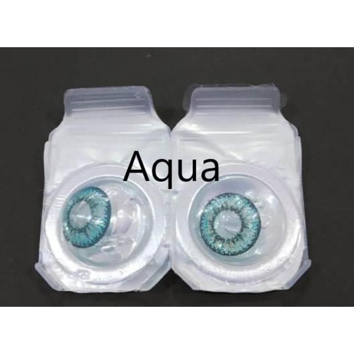 1 Pair Soft Contact Color Lenses Eye Makeup- Blue Hazel Aqua Green Brown Gray
