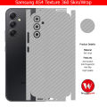 Samsung Galaxy A54 Skin/Wrap 360 Protection Sheet/ Carbon fiber/ Matte/ Transparent/ Lamination Back And Sides Included Camera Skin. 