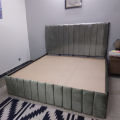 Stylish plush valvet bed, Furniture Factory. 