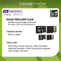 Ezviz by Hikvision EZVIZ Smart MicroSD Card D Series | On-device recording | Video history / playback | Footage timeline management | High-Speed Video Transport | Durable Design | Card Health Check | Wide Compatibility. 