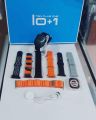 TK90 ULTRA 10 IN 1 49MM BIG DISPLAY WIRELESS CHARGING 8 STRAPS WITH JELLY WATCH CASE ULTRA BLUETOOTH CALLING SMARTWATCH. 