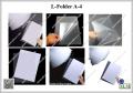 L Shape Folder A-4 Sizes Transparent (0.12mm Thick) (Pack of 96 Pcs). 