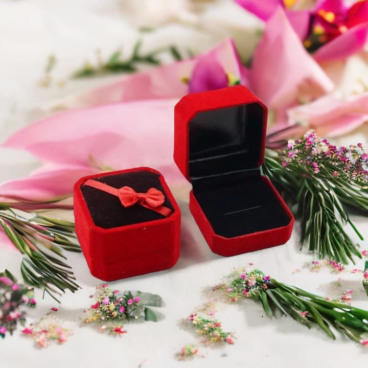 Ring Boxes Collection Safeguard Your Precious Rings in Style with Different Colorful Designs Single Piece