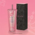 Blackpink X Starbucks 2023 Doodle Pink Black Tumbler Durian Cup Sippy Cup 710ml 24oz. 