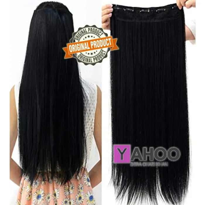 5%20Clips%20Long%20Hair%20Extension%2028%20Inches%20-%20Black%20-%20Image%202