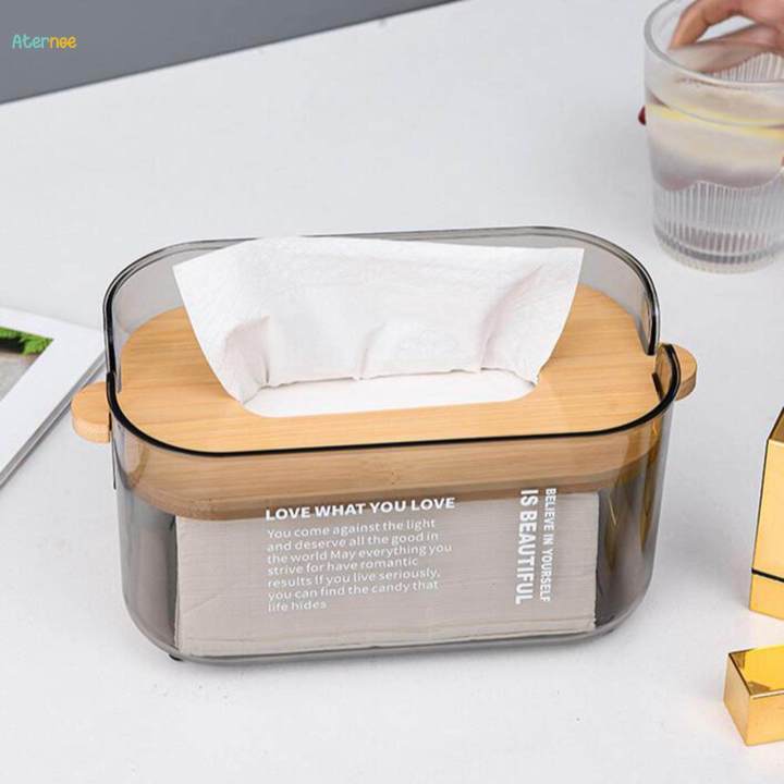 Tissue Box Cover Holder Simple Decor Multifunctional Facial Tissue Holder for Livingroom Restaurant