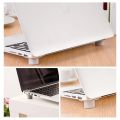 Pack of 1 (4Pcs) Notebook Laptop Heat Reduction Adjustable Floor Pad Cooling Cool Feet Pad. 