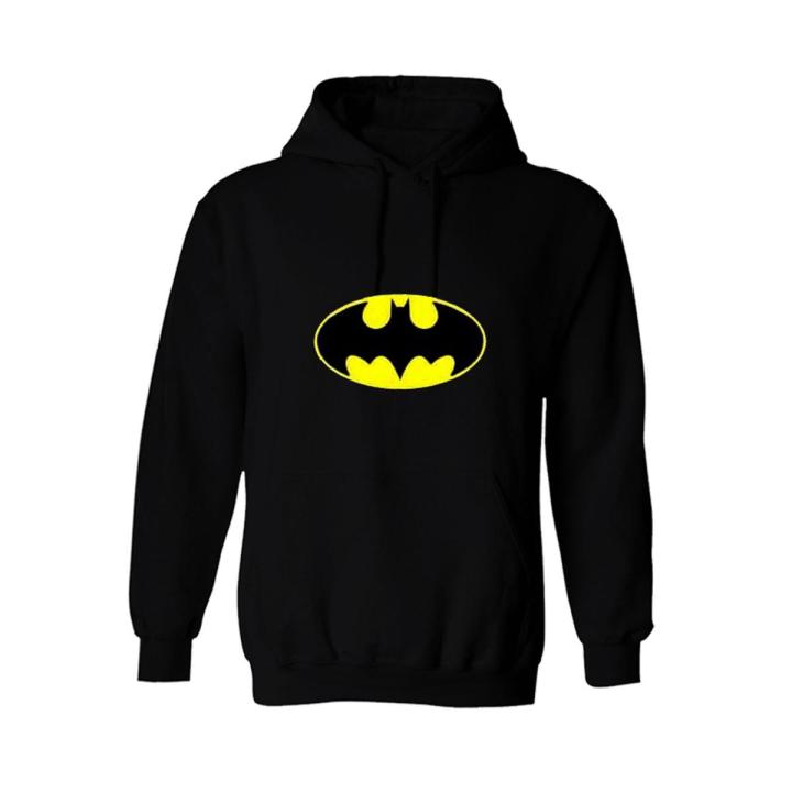 Batman Black Hoodie Pullover Drawstrings Winter Collection Fleece Stuff Gym Hood For Men