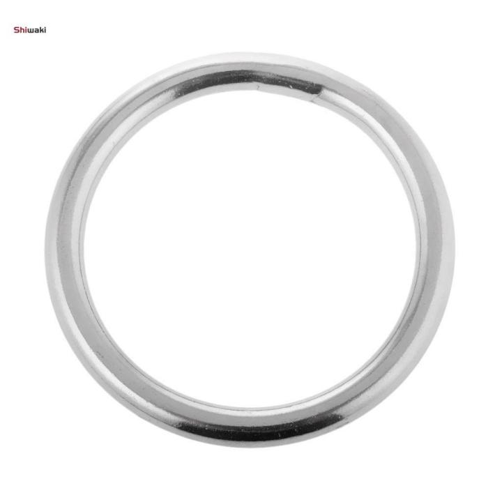 4xSeamless Stainless Steel Round Rings Circle Craft Webbing Boat 5x40mm
