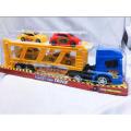 Double Decker Carrying Truck Toy With 4 Cars For Kids. 